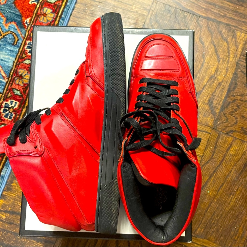 ALEJANDRO INGELMO
Leather Colorblock Pattern Sneakers - Picture 3 of 11